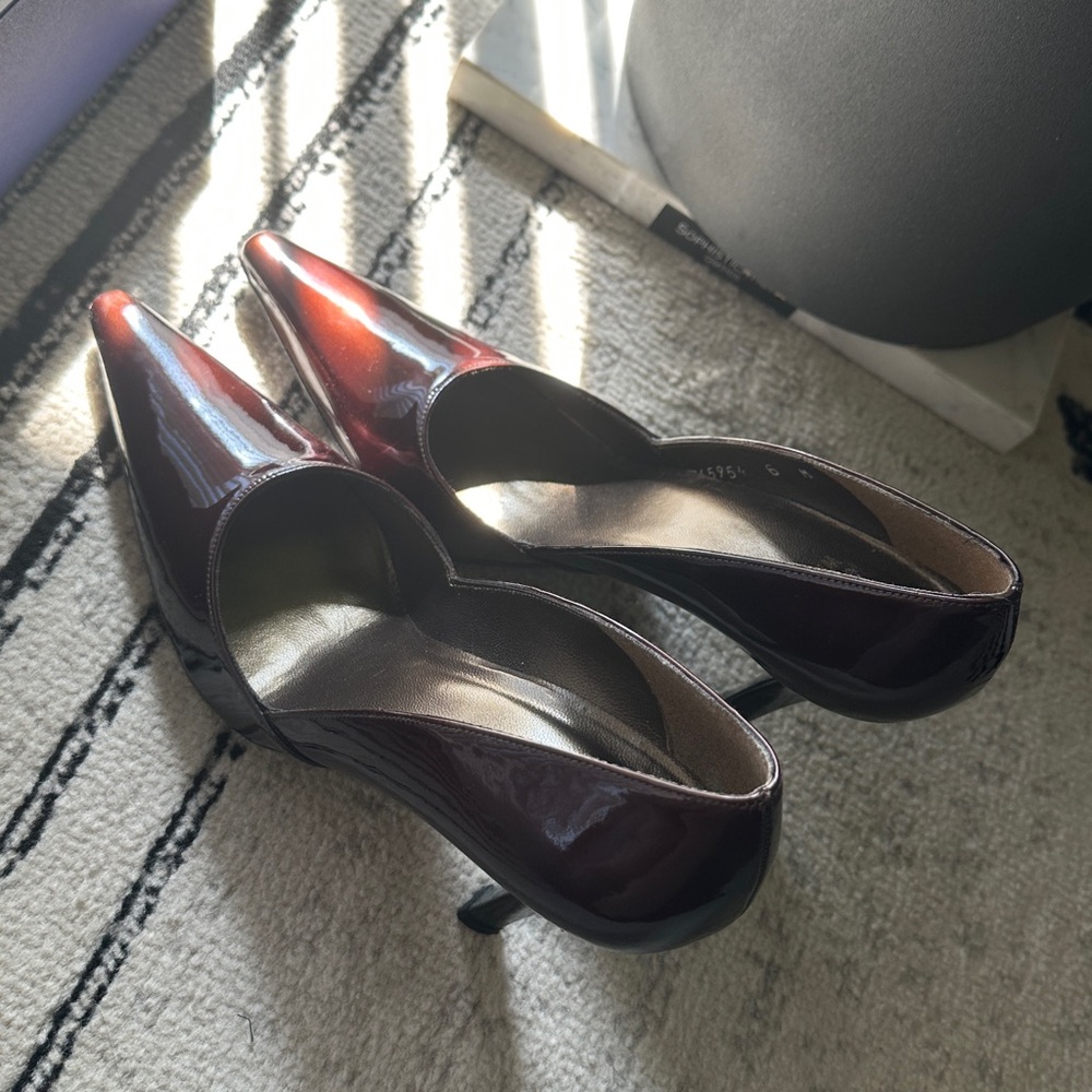 Stuart Weitzman Dulcinea Brown Degrade Patent Heels - Picture 4 of 14